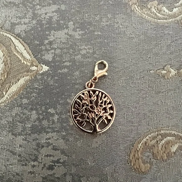 Tree of Life Rose Gold Charm - Picture 1 of 3